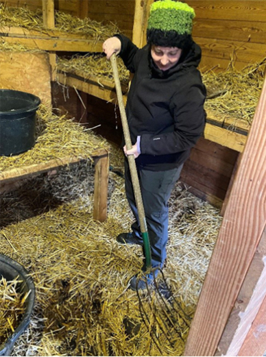 Working in an animal park is also an option for corporate volunteering.