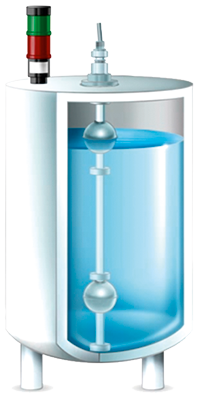 Depósito interruptor de flotador