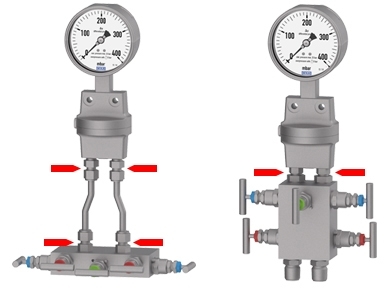 Manómetro diferencial Manifold