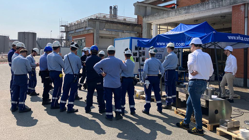 Tecnici Wika al lavoro sul campo