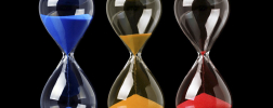 Relojes de arena en 3 colores