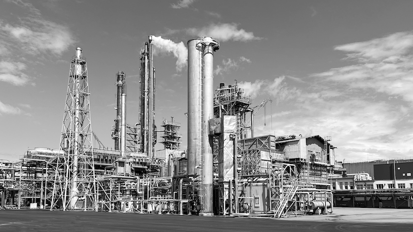 produzione di ammoniaca da un impianto petrolchimico