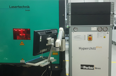 Laser systems with a closed cooling system increase resource efficiency and promote WIKA's global sustainability. 