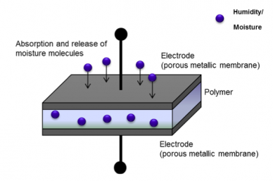 Capacitive Polymer Sensor to Measure Humidity in Gases