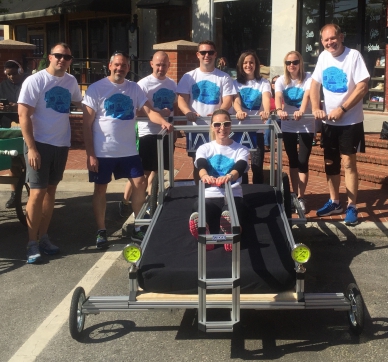 WIKA USA team members and their mobile bed